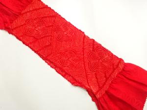 正絹　絞り　帯揚げ